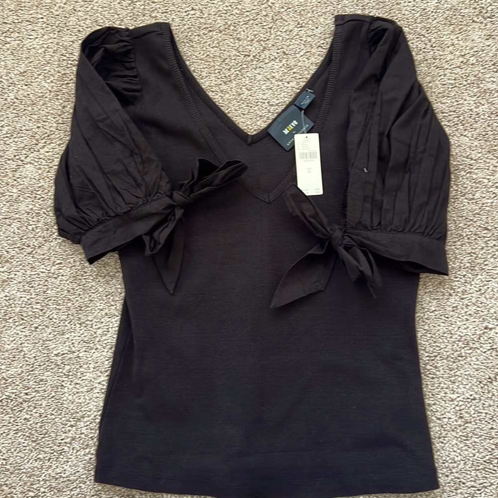 NWT Maeve mixed media top (Med)